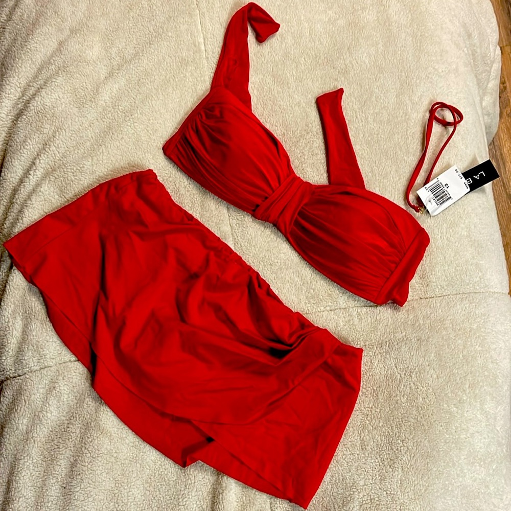 NWT RED LA BLANCA SWIMSUIT